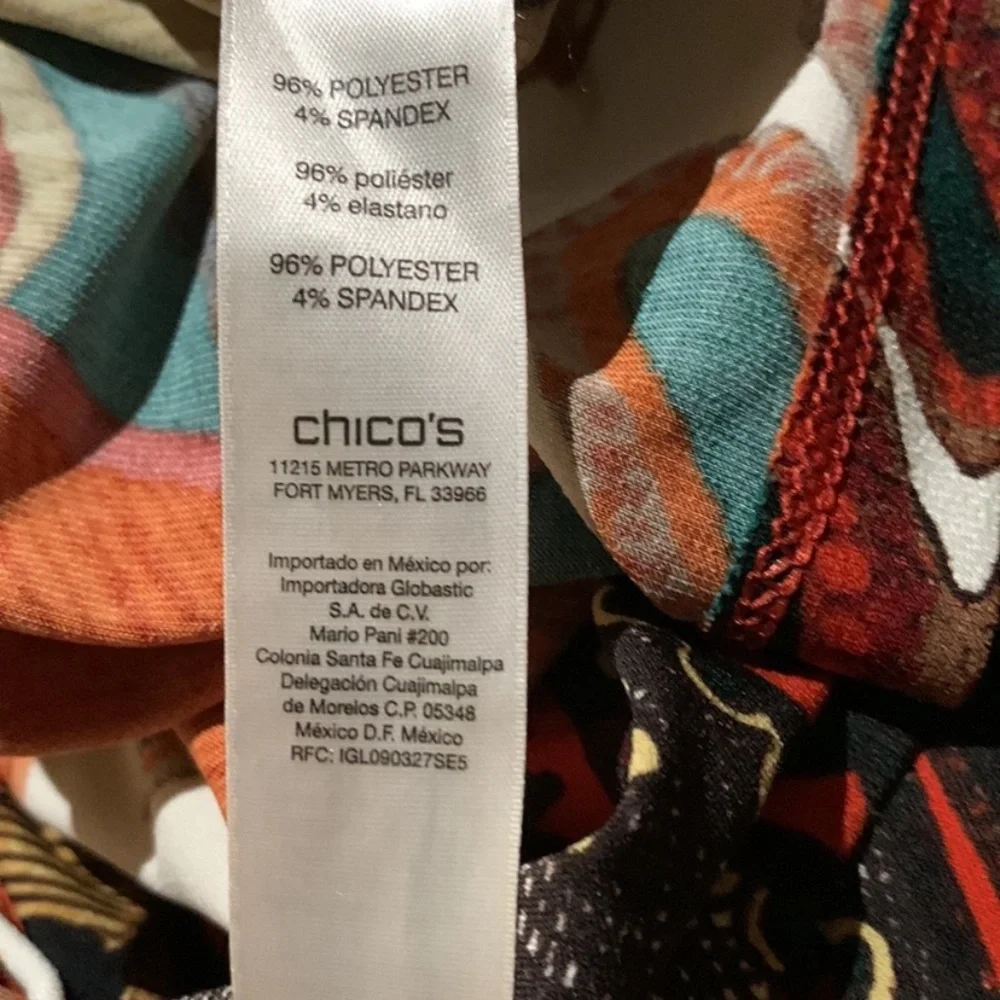 Chico’s Empire Print Sheath Dress - Picture 13 of 14